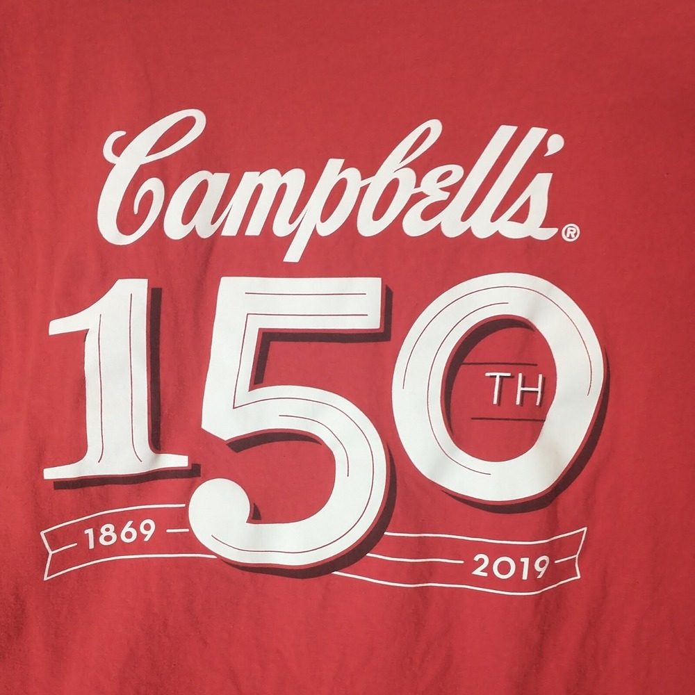 Gildan Softstyle Campbells 150th Anniversary Red Graphic T-Shirt Mens 2XL 2019
